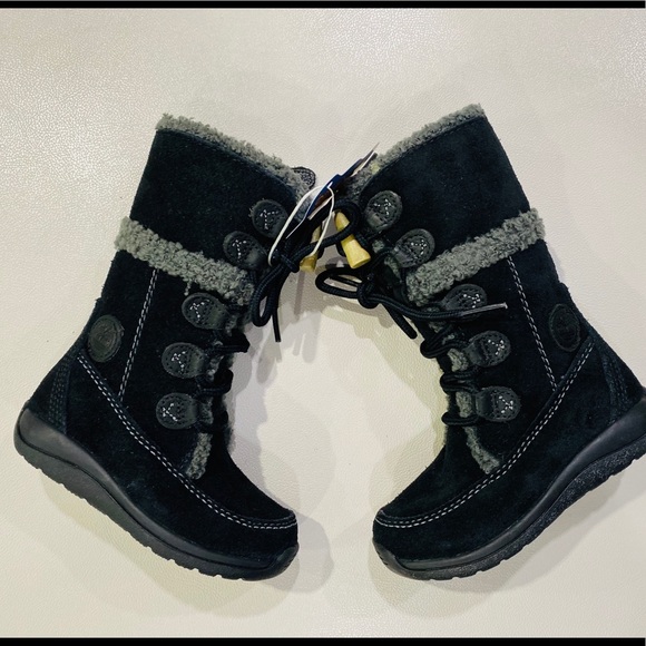 SOLD Timberland Zesta Suede Tall Toddler Boots Size 6.5 - Picture 3 of 8